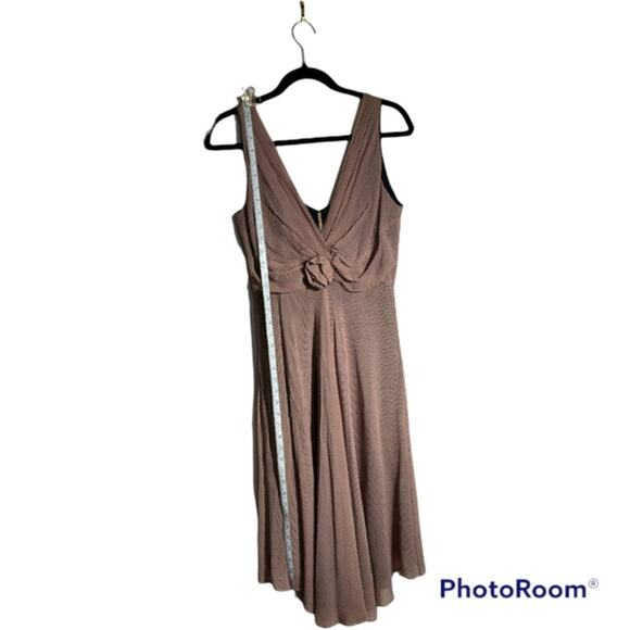 Fiori Di Zucca Red Cream Retro Mini Houndstooth Print Silk A Line Dress Size 10 - Picture 3 of 11